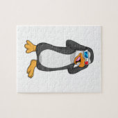Pinguïn met bril legpuzzel (Horizontaal)