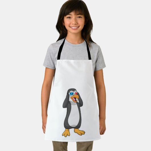 Pinguïn met bril schort (Insitu)