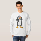 Pinguïn met bril t-shirt (Voorkant volledig)