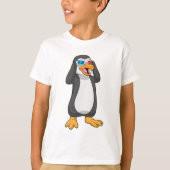 Pinguïn met bril t-shirt (Voorkant)