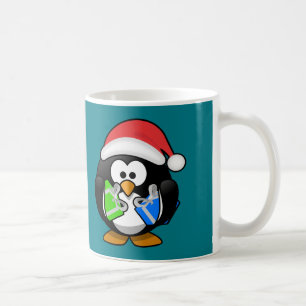 Pinguïn met cadeaus koffiemok