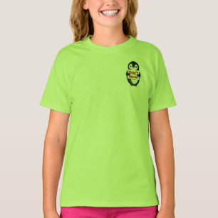 Pinguïn met Don't Miss Out-bord T-shirt
