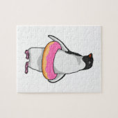 Pinguïn met Donut Legpuzzel (Horizontaal)