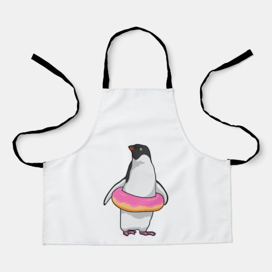 Pinguïn met Donut Schort (Voorkant)
