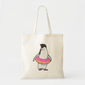 Pinguïn met Donut Tote Bag (Voorkant)