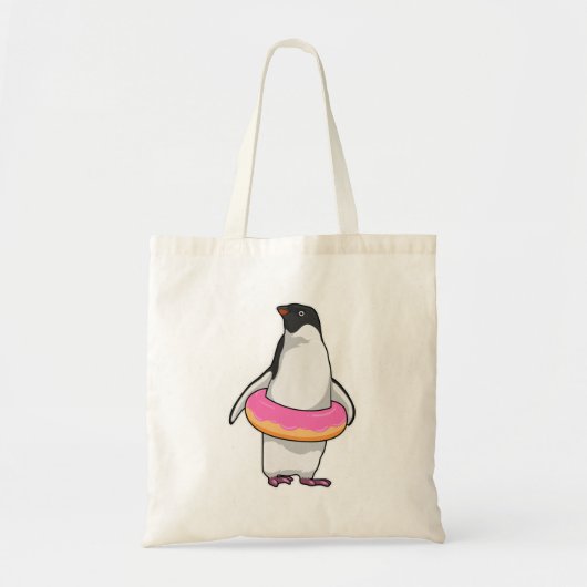 Pinguïn met Donut Tote Bag (Voorkant)