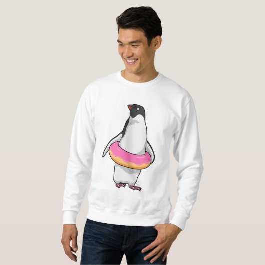 Pinguïn met Donut Trui (Voorkant volledig)