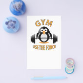 Pinguïn met een halter flyer (Enkel)