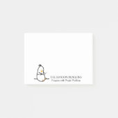 Pinguïn met een laptop... over de post-its post-it® notes (Voorkant)