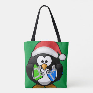 Pinguïn met Giften Tote Bag