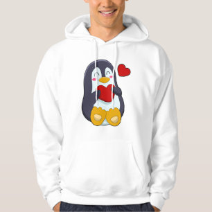 Pinguïn met hart hoodie