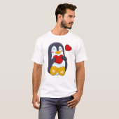 Pinguïn met hart t-shirt (Voorkant volledig)