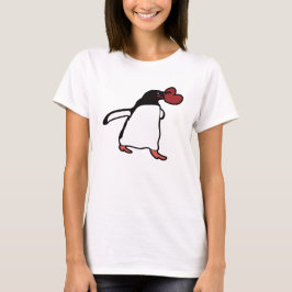 Pinguïn met hart t-shirt