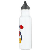Pinguïn met hart waterfles  (Rechts)