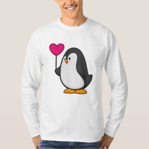 Pinguïn met hartballon t-shirt