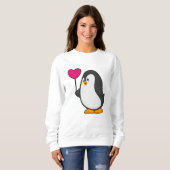 Pinguïn met hartballon trui (Voorkant volledig)