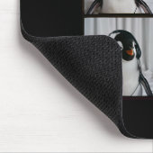 Pinguïn met hoofdtelefoon Autisme Sensorische dier Muismat (Hoek)