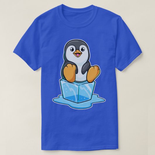 Pinguïn met ijsblokjes t-shirt (Design voorkant)