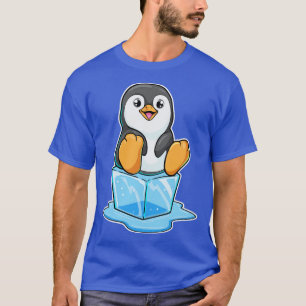 Pinguïn met ijsblokjes t-shirt