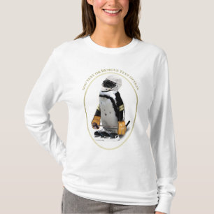 Pinguïn met ijshockeyuitrusting t-shirt