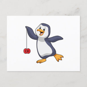 Pinguïn met Jojo Briefkaart