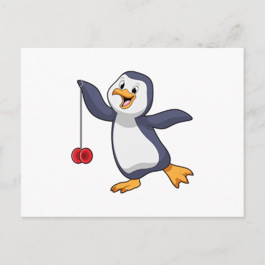 Pinguïn met Jojo Briefkaart (Voorkant)