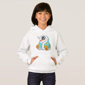 Pinguïn met klinische thermometer (Voorkant volledig)