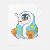 Pinguïn met klinische thermometer fleece deken (Voorkant)