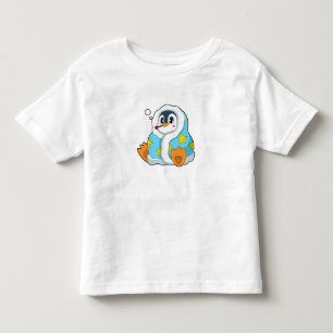 Pinguïn met klinische thermometer kinder shirts