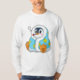 Pinguïn met klinische thermometer t-shirt