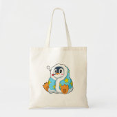 Pinguïn met klinische thermometer tote bag (Voorkant)