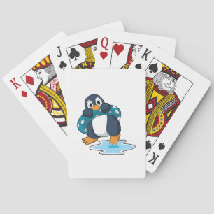 Pinguïn met Lifebuoy Pokerkaarten