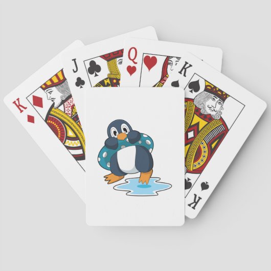 Pinguïn met Lifebuoy Pokerkaarten (Achterkant)