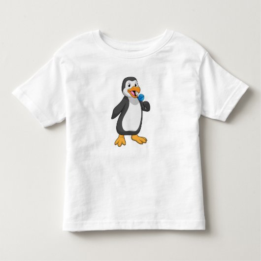 Pinguïn met Lollipop Sweets Kinder Shirts (Voorkant)