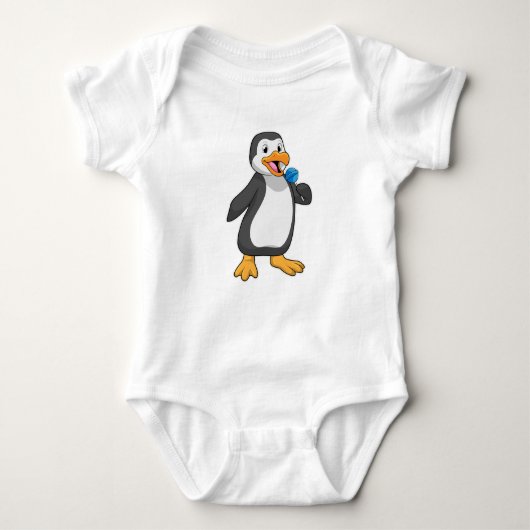 Pinguïn met Lollipop Sweets Romper (Voorkant)