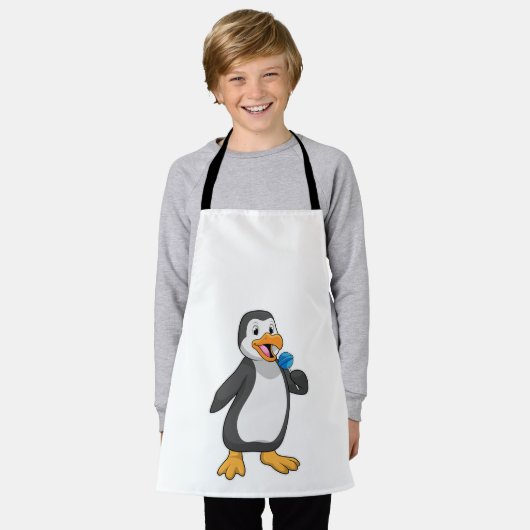 Pinguïn met Lollipop Sweets Schort (Gedragen)
