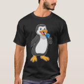 Pinguïn met Lollipop Sweets T-shirt (Voorkant)
