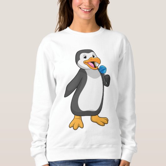 Pinguïn met Lollipop Sweets Trui (Voorkant)