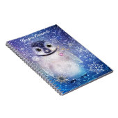 Pinguïn met Notitieboek van het hart (Rechterzijde)