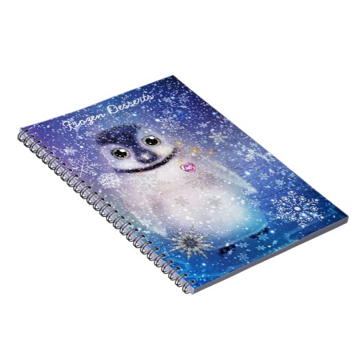 Pinguïn met Notitieboek van het hart (Rechterzijde)