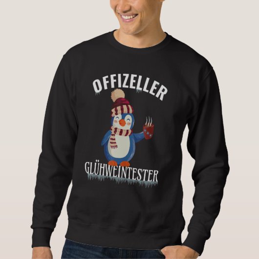 Pinguïn met Pet-officiële multiplexwijntester Trui (Voorkant)