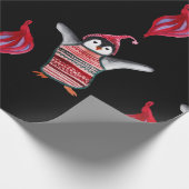 Pinguïn met Pet-pakpapier Cadeaupapier (Hoek)