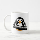 Pinguïn met piano koffiemok (Links)