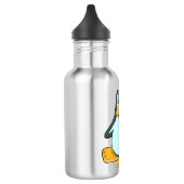 Pinguïn met Pokerkaarten Waterfles (Links)