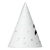 Pinguïn met roze ballon feesthoedjes (Links)