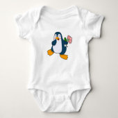 Pinguïn met rozenventilator romper (Voorkant)