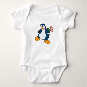 Pinguïn met rozenventilator romper