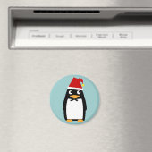 Pinguïn met Santa Hat Magneet (Insitu (Vaatwasser))