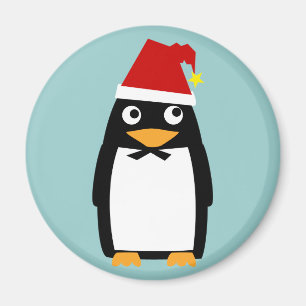 Pinguïn met Santa Hat Magneet