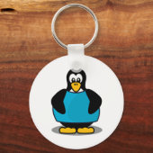 Pinguïn met shirt sleutelhanger (Voorkant)